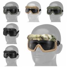 Tático airsoft caça óculos de proteção para os olhos da motocicleta à prova vento wargame óculos capacete paintball 2024 - compre barato