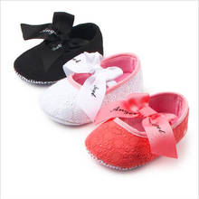 Cute Bowknot Baby Shoes Fashion Newborn Girls First Walkers Antislip Soft Sole Infants Princess Shoes 2024 - buy cheap