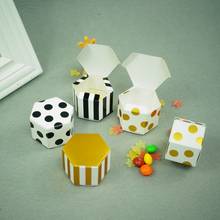 10pcs/lot small size Striped dot wedding Candy Boxes chocolate box baby shower favor Chocolate box kids birthday party supplies 2024 - buy cheap
