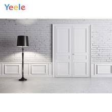 Interior White Brick Wall Floor Door Light Baby Room Portrait Vinyl Backdrop Photography Background For Photo Shoot Photophone 2024 - buy cheap