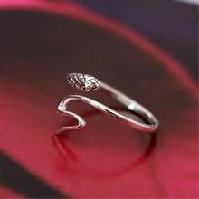 New Trendy Personality Punk Snake Rings For Women Lady Resizable Size Rings Party Jewelry Charm Gifts 2021 2024 - buy cheap