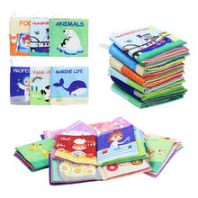 Libro de tela suave para bebé, libros educativos de cognición temprana, juguete de desarrollo de inteligencia para niños, regalo 2024 - compra barato
