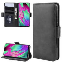 Case For Samsung A40 Leather Wallet Flip Cover Vintage Magnet Phone Case For Galaxy A40 Coque 2024 - buy cheap