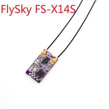 Приемник FlySky FS-X14S 2,4G 14CH AFHDS 2A RC поддерживает PPM S.BUS выход для передатчика NV14 I6X I6S I6 I4 2024 - купить недорого