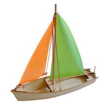 3D Wooden Puzzle Sailboat Model DIY  Cut Assemble Jigsaw Christmas Gift 2024 - buy cheap