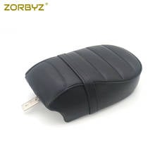 ZORBYZ Black Synthetic Leather Rear Passenger Pillion Seat Pad For Harley Sportster Iron 883 XL883N 16-17 2024 - buy cheap