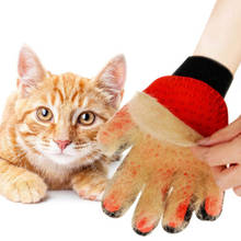 Перчатка для груминга кошек, аксессуары, щетка для вычесывания шерсти домашних животных, расческа, перчатка, товары для ухода за шерстью домашних животных, Массажная перчатка для домашних животных 2024 - купить недорого