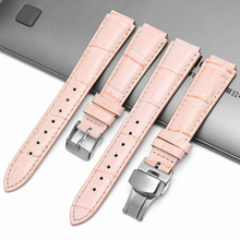 BRETA 18mm convex 14mm leather watch band  for casio for  LTP-2069L-4A women's  watch strap Watch  accessories 2024 - buy cheap