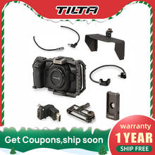 Tilta-jaula de cámara BMPCC 4k 6K DSLR con soporte de unidad Sunho SSD, Cable de alimentación CC, adaptador de placa de batería F970 VS Smallring 2024 - compra barato