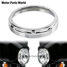 Motorcycle Burst Headlamp Trim Ring 7inch Chrome Fits For Harley Touring FLHX FLHR FLH/T Electra Glide Trikes Glide Road King 2024 - buy cheap