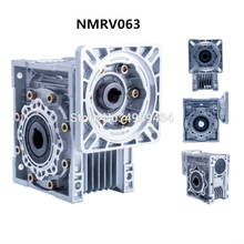 NMRV063 коэффициент червячного редуктора 5:1-100: 1 14 мм/19 мм/24 мм Входной вал червячного редуктора скорости для серводвигателя шагового двигателя 2024 - купить недорого