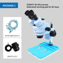 New SUNSHINE SZM45T-B1 Trinocular HD  Stereo Microscope 7X-45X With LED Lamp for Mobile Phone Repair Microscope 2024 - buy cheap