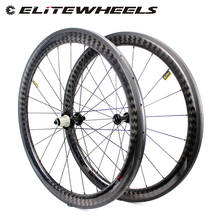 Elitewheels roda de bicicleta 700c com superfície de freio, de fibra de carbono, luz super leve, conjunto de rodas de bicicleta 2024 - compre barato