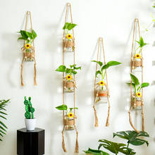 Nordic planta hidropônica vaso de vidro sala estar decoração da parede pendurado pingente vaso de flores decoração para casa varanda vaso de flores presente 2024 - compre barato