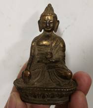 YM  316   Folk Tibet Brass Buddhism tathagata Sakyamuni Shakyamuni Buddha Bowl Statue 2024 - buy cheap