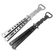 Stainless Steel Cutter Practice Butterfly Beginner Training Folding Knife Bottle Opener for Outdoor Camping Multifunctional Tool 2024 - buy cheap