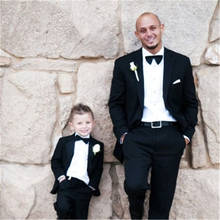 Father And Son Matching Suits Prom Dresses Dinner Suit Trajes De Hombre Blazer Groom Wear Tuxedos Boy Suit 2Piece(Jacket+Pants) 2024 - buy cheap