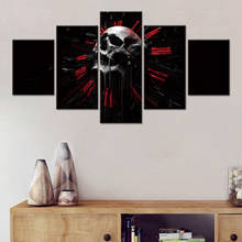 Modular Evil Skull Canvas Pictures Home Decor 5 Pieces Horrible Paintings HD Prints Abstract Wall Art Poster Framework 2024 - buy cheap