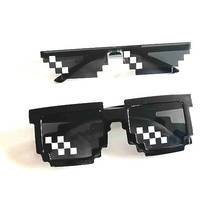 New Style Mosaic Sun Glasses Second Element Loading Force Useful Product Glasses Marking Rectangular Pixel Sunglasses 2024 - buy cheap