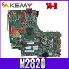 Para hp pavillion 14-d 010194q00 752884-501 sr1sg n2820 ddr3 notebook placa-mãe teste completo 100% trabalho 2024 - compre barato