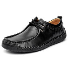 Men's Casual shoes Designer Shoes Mens Cow Leather Loafers Fashion man shoes Handmade Breathable Moccasins Flats Big Size38-48 2024 - buy cheap