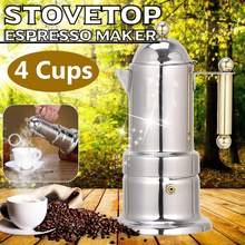 200Ml 4 Cups Stainless Steel Coffee Pot Moka Coffee Maker Teapot Filter Automatic Coffee Machine Espresso Machine 2024 - buy cheap