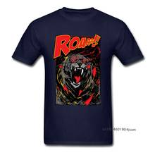 Crazy-Camiseta de manga corta para hombre, ropa de cuello redondo, 2018 algodón, azul marino, Vintage, 100% 2024 - compra barato