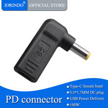 JORINDO-adaptador de corriente Dc, convertidor USB tipo C hembra a 5,5x1,7mm, conector de salida para ordenador portátil 2024 - compra barato