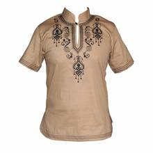 Embroidered African Men Hippie Vintage Top Tribal Blouse Dashiki Nigerian Native Ankara T-shirt мусульманская рубашка для мужчин 2024 - buy cheap