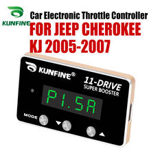 Controlador eletrônico do acelerador do carro de kunfine que compete o impulsionador potente para jeep cherokee kj 2005-07 que ajusta a movimentação 11 das peças 2024 - compre barato