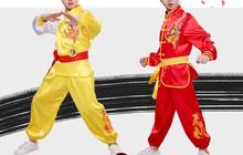 unisex embroidery dragon children kung fu martial arts competition suits uniforms kids tai chi costumes wushu clothing 2024 - buy cheap