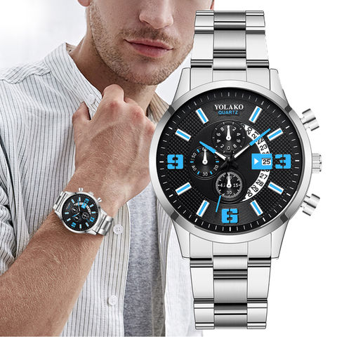 YOLAKO Relogio Masculino Men Watches Luxury Famous Top Brand Men's Fashion Casual Dress Watch Military Quartz Wristwatches Gift 2022 - buy cheap