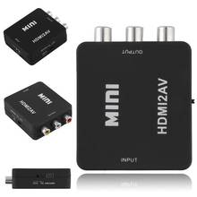 Adaptador convertidor Mini 1080P HDMI compuesto a Audio Video RCA AV CVBS para HDTV 2024 - compra barato