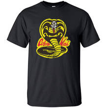 Cobra Kai T Shirt Men Tshirt Karate Shirts Cotton TV Show Summer Tops Tshirts Tshirts Short Sleeves Tees T-Shirt Streetwear Top 2024 - buy cheap