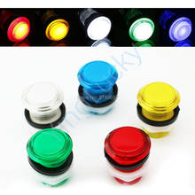 6 шт., 33 мм аркадная кнопка, светодиодная лампа, кнопка с микропереключателем, комплект аркадных кнопок pandora box, детали для видеоигр 2024 - купить недорого