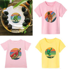 Kawaii фрукты для танцев; Модная женская обувь с милым рисунком, Детская футболка с надписью «рубашка Повседневная Одежда для мальчиков футболка для девочек новое поступление, рубашка для девочки, От 2 до 9 лет 2024 - купить недорого