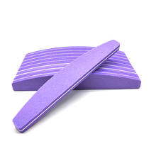 25pcs/lot 100/180 Nail File Washable Double Side Sanding Buffer Block Purple Nail Sponge File UV Gel Nail Polish Manicure Tools 2024 - buy cheap