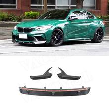 Carbon Fiber Front Bumper Lip Spoiler Splitters for BMW F87 M2 M2C Competition 2018 - 2020 Bumper Guard Car Styling 2024 - buy cheap