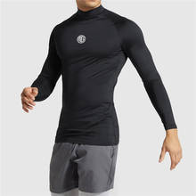 Camiseta fitness masculina mangas longas, camiseta esportiva fina de outono e inverno 2024 - compre barato