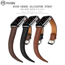 for Apple Watch Band 44mm 40mm Apple Watch Leather Belt Smart Watch Strap 4 5 42mm 38mm iwatch 3/2/1 Replacement Bracelet 2024 - buy cheap