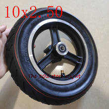 Good quality 10x2.50 tubeless/vacuum  wheel tyre 10*2.50 tire with Aluminum wheel hub/rim  for Electric Scooter and Speedway 3 2024 - buy cheap