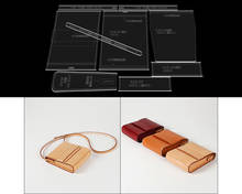 2020 New Laser Cut Template Sewing Pattern Diy Leather Handmade Craft Fashion Crossbody bag Acrylic Stencil 2024 - buy cheap
