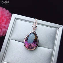 Wedding Best Gift  Real natural Luxury Ametrine pendant  925 sterling silver Necklace 2024 - buy cheap