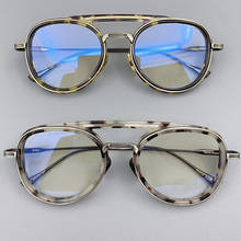 Gafas de acetato con montura para hombre y mujer, lentes ópticas graduadas, estilo piloto Vintage, transparentes, 2020 2024 - compra barato