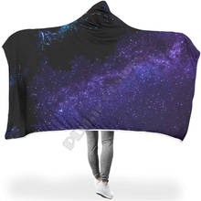 Starry Sky Chic Colorful Hooded Blanket 3D print Wearable Blanket Adults men women Polynesian Drop Shipping 03 2024 - buy cheap