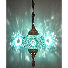 (18 вариаций) Новинка LaModaHome 2018 английский Марокканский Стиль Тиффани мозаика ручной работы подвесной потолочный светильник подвесной светильник 2024 - купить недорого