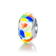 Gw murano contas de vidro 925 prata esterlina 5101, contas multicoloridas para pulseiras diy jóias fazendo moda pulseira feminina 2024 - compre barato