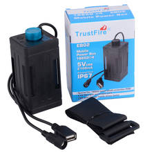 TrustFire EB02-caja de batería de 8,4 V, resistente al agua, con interfaz USB, compatible con baterías 4x18650, para banco de energía de luz LED de bicicleta 2024 - compra barato
