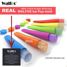 Forma de silicone para picolé walfos, 4 peças de molde de grau alimentar, bandeja congelada, ferramentas para faça você mesmo, gelatina e picolés 2024 - compre barato