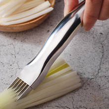 Кухонный Шелковый нож Shred, ручной измельчитель еды, слайсер для лука из нержавеющей стали, кухонные аксессуары 2024 - купить недорого